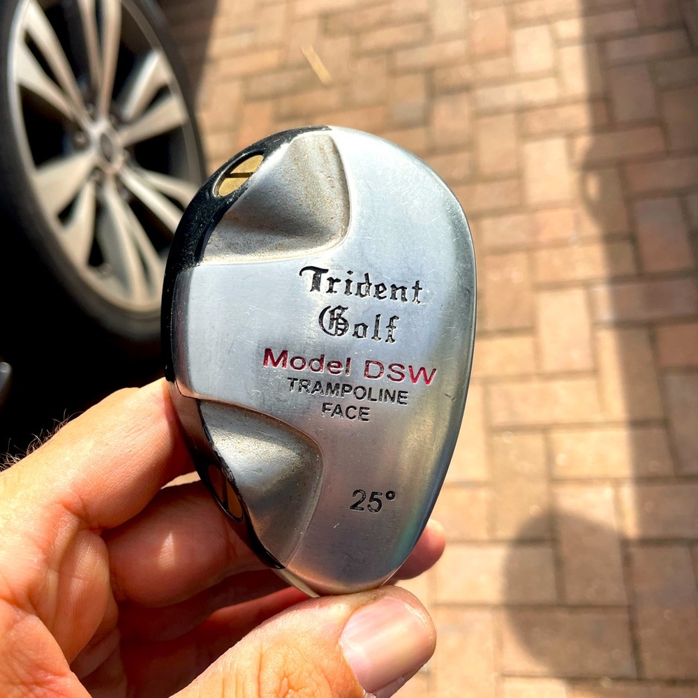 Trident golf club 25 deg. 

Trident Golf Trampoline Face Golf Club 25